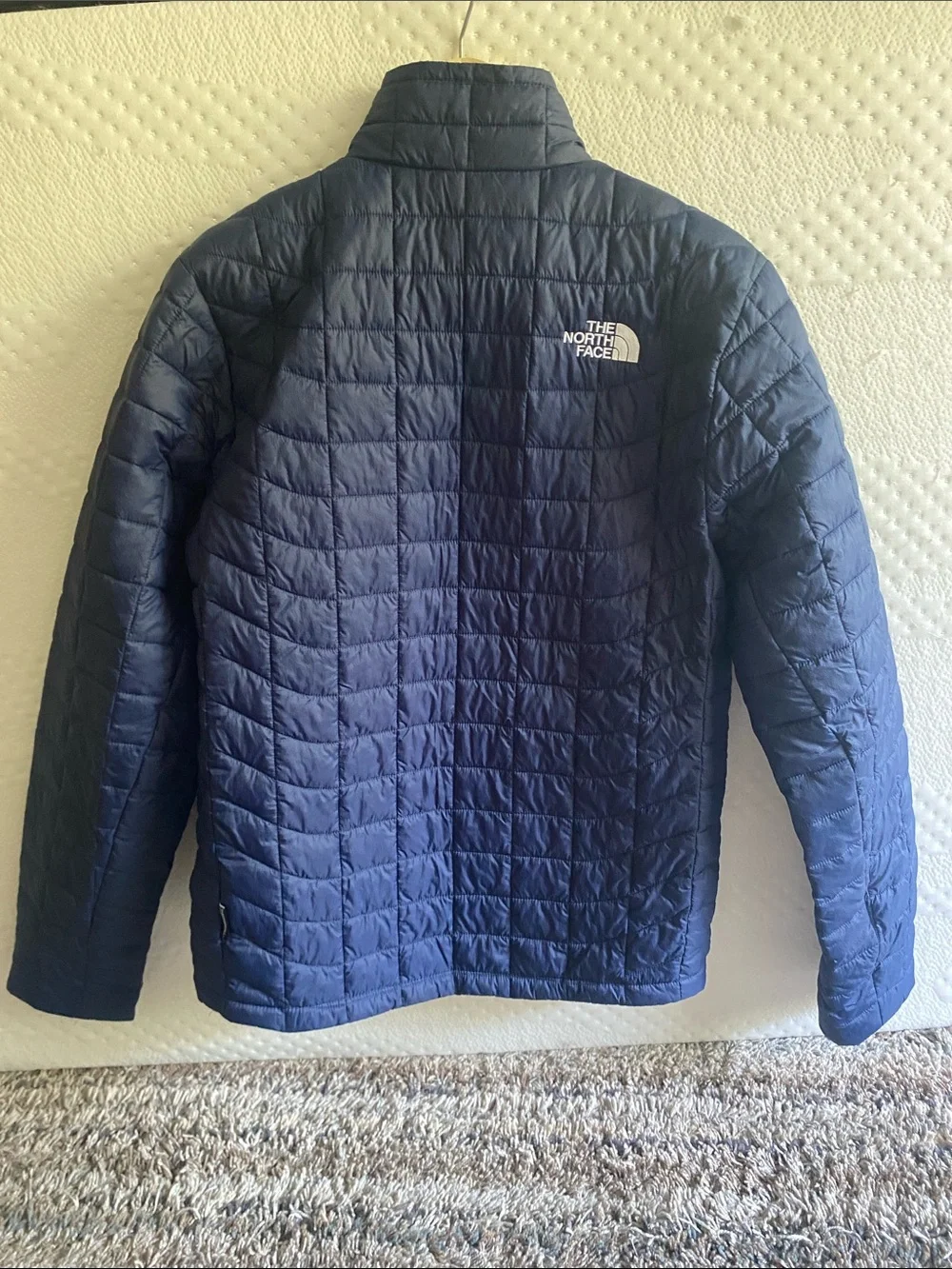The North Face Men's Navy Quilted Puffer Jacket